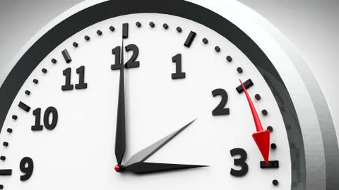 Daylight saving time begins Stock Illustration