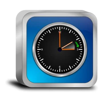 Daylight saving time button - in german Illustrazione stock