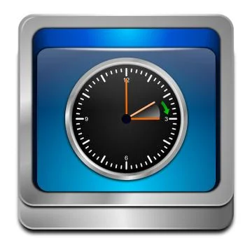 Daylight saving time button Stock Illustration