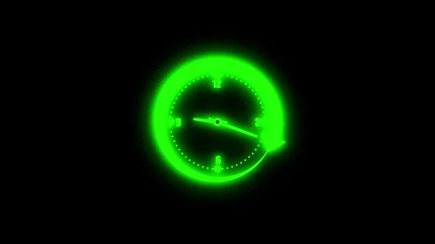 Daylight Saving Time Change Isolated, Isolated of a clock with an arrow ind.. Stock Footage 307063177