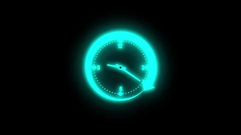 Daylight Saving Time Change Isolated, Isolated of a clock with an arrow ind.. Stock Footage 307063208