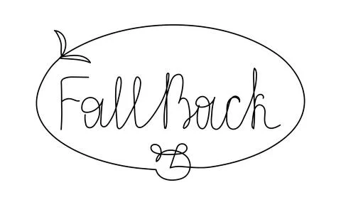 Daylight Saving Time concept with clock and Lettering in line art. Poster Or  Stock Illustration