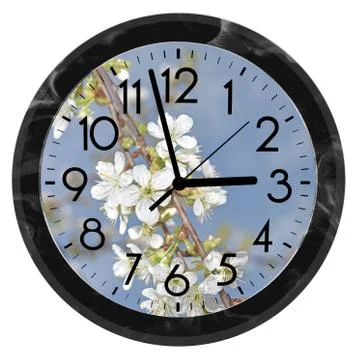 Daylight Saving Time. DST. Wall Clock going to winter time. Turn time forward Stock Photos