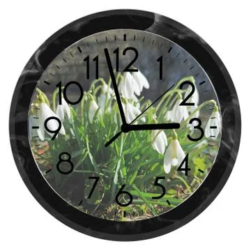 Daylight Saving Time. DST. Wall Clock going to winter time. Turn time forward Stock Photos