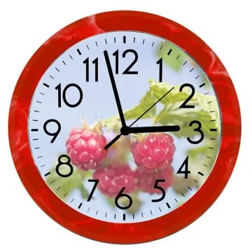 Daylight Saving Time (DST). Wall Clock going to summer time (+1). Turn time f Stock Photos