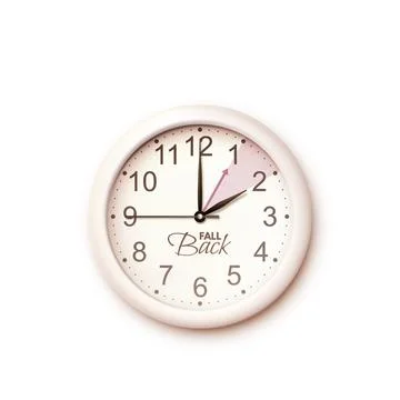 Daylight saving time ends. Fall back design element Stock Illustration