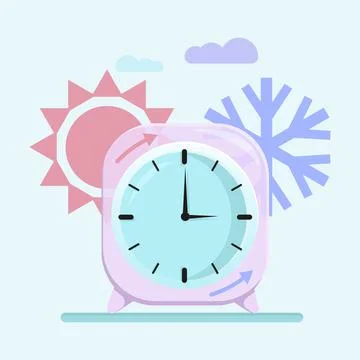 Daylight saving time Stock Illustration
