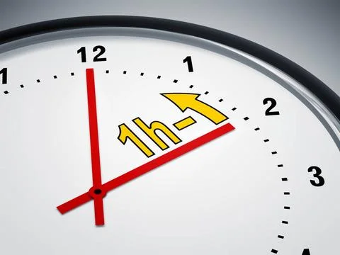 Daylight saving time An image of a nice clock showing daylight saving time... Stock Photos
