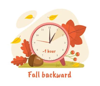 Daylight saving time poster vector 스톡 일러스트