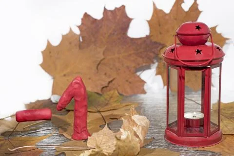 Daylight Saving Time. Wall Clock going to winter time. Stock Photos