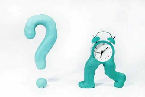 Daylight Saving Time. Wall Clock going to winter time. Autumn abstraction. Stock Photos