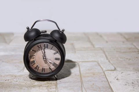 Daylight Saving Time. Wall Clock going to winter time. Autumn abstraction. Stock Photos