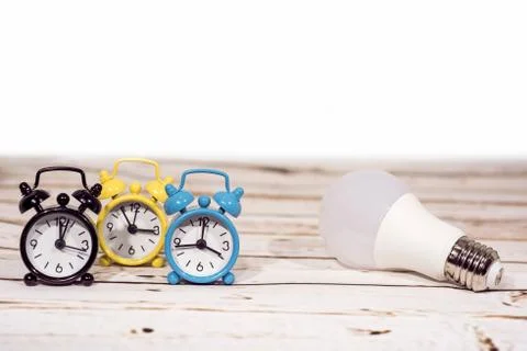 Daylight Saving Time. Wall Clock going to winter time. Autumn abstraction. Stock Photos