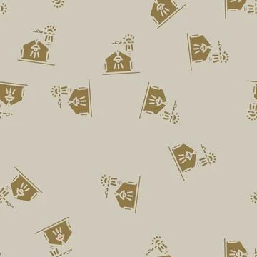 Daylight sensor lighting control glyph vector seamless pattern Stock Illustration