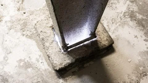 Daylight Steel Column 스톡 사진
