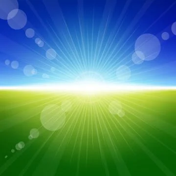 Daylight summer background Stock Illustration