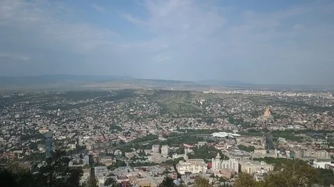 Daylight Tbilisi from high Stock Footage 111956318