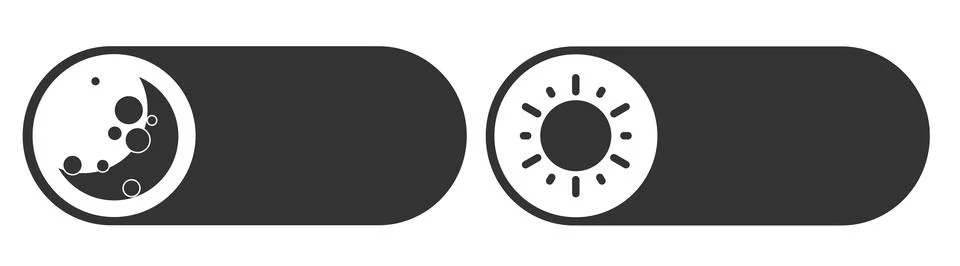 Daymode and Nightmode switch. Light filter toggle button. Sleeping mode turn on イラスト素材