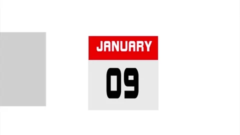 Days in January Stock Footage 260539859