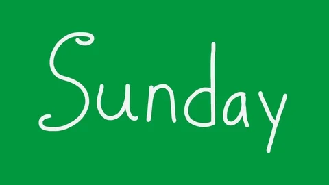 Days of the Week Animation Stock Footage 120753923