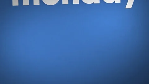 Days Of The Week Stop-Motion Animation Stock Footage 111711315