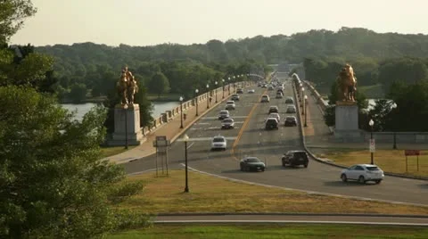 Daytime Bridge Stock Footage