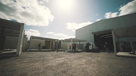 Daytime construction site Stock Footage 137526525