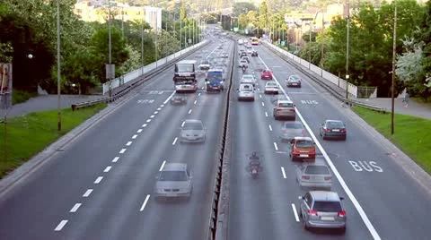 Daytime high shot looking down Stock Footage 11069046