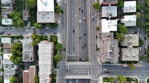 Daytime highway traffic Stock Footage 280609606