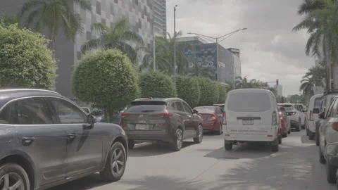 Daytime hours and heavy traffic in Panama Stock-Footage 343747035