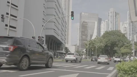Daytime Hours and Traffic in Panama Stock-Footage 343743094