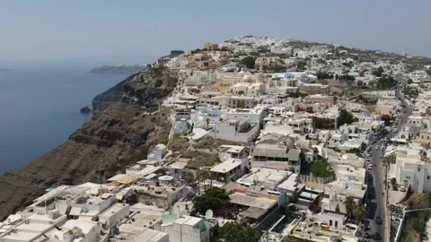 Daytime Hyperlapse of Caldera in Santorini Greece Stock Footage 237932112