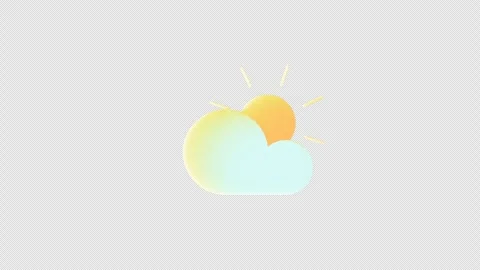 Daytime icon animated Stock Footage 294791728