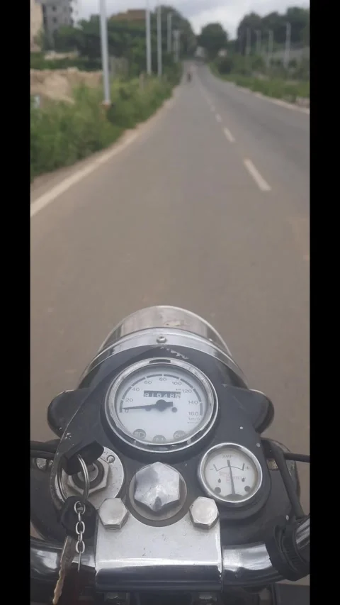 Daytime Motorcycle Ride: Captivating Headlight Doom Focused Footage Stock Footage 282578195