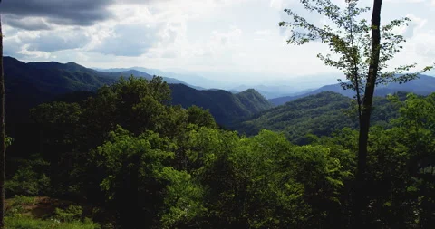 Daytime Mountain Landscape Time Lapse in North Carolina 스톡 동영상 347239347