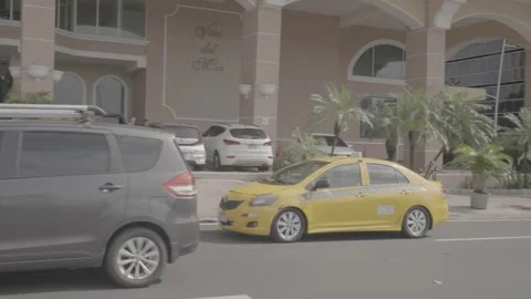 Daytime in Panama: Heavy traffic Stock Footage 343742940