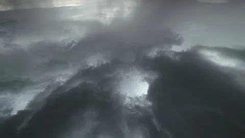 Daytime rainy clouds wide angle timelapse Stock Footage 160343716
