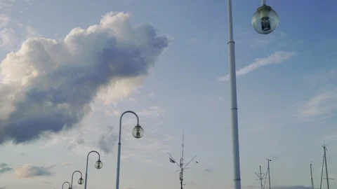 Daytime shot in Sopot's pier. Stock-Footage 108554723