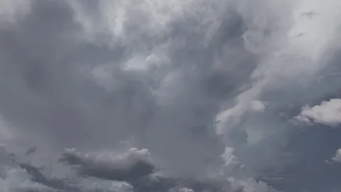Daytime Sky Timelapse with Blue Background and Moving Clouds Stock Footage 316647022