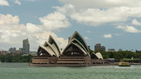 Daytime Timelapse Of Sydney Opera House Stock Footage 233857344