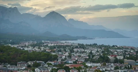 Daytime timelapse view of Kemer, Turkey Stock Footage 323647239