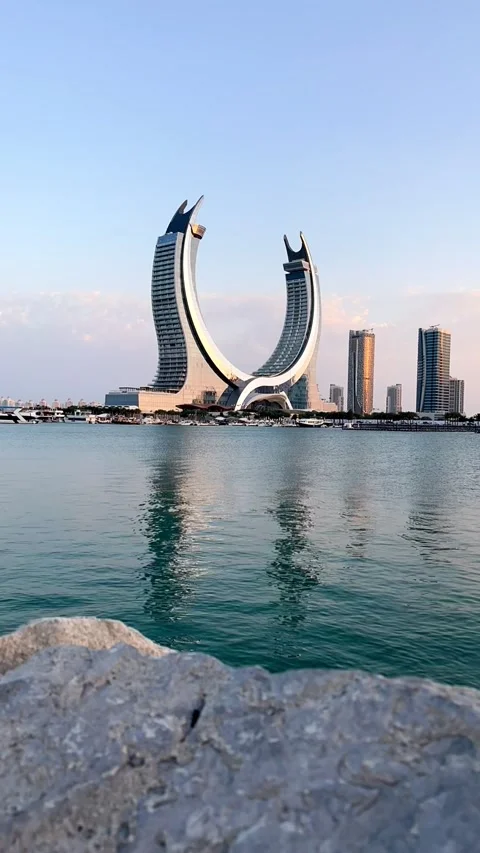 Daytime view of Al Wasil Park in Lusail, Doha, Qatar- January 03, 2026 Stock Footage 325897314