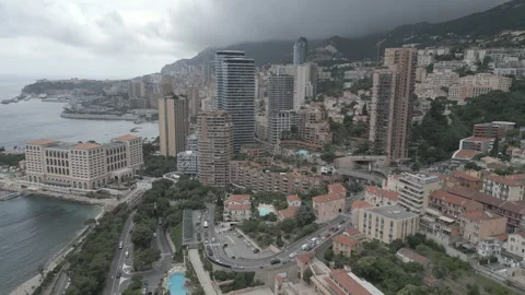 Daytime views over Manaco, gorgeous Stock Footage 277728695