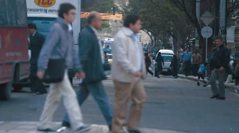 Daytime Wide Angle Shot of Downtown Bogota. Video stock 42267311