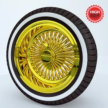 Dayton Wheel 3D Model