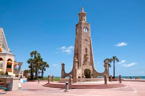 Daytona Beach Clock Tower Stock Photos