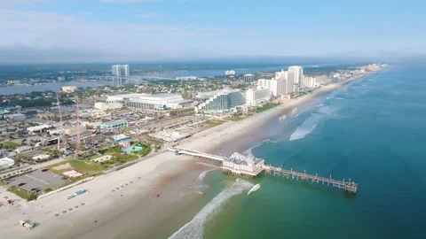 Daytona Beach Drone Footage Stock Footage 326830127