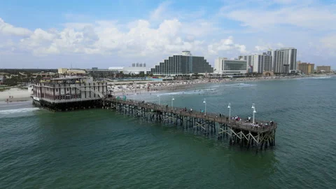 Daytona Beach Pier Low 스톡 동영상 139017720