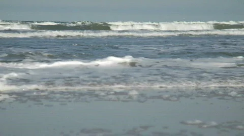 Daytona Beach Waves MED Video stock 653309