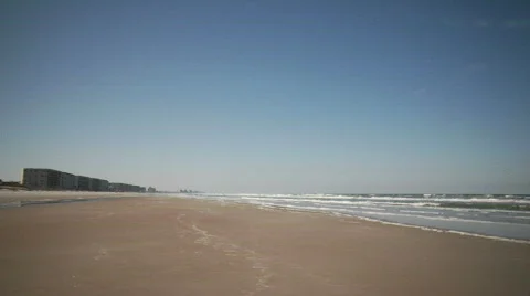 Daytona Beach Wide Sky STATIC Video stock 653306